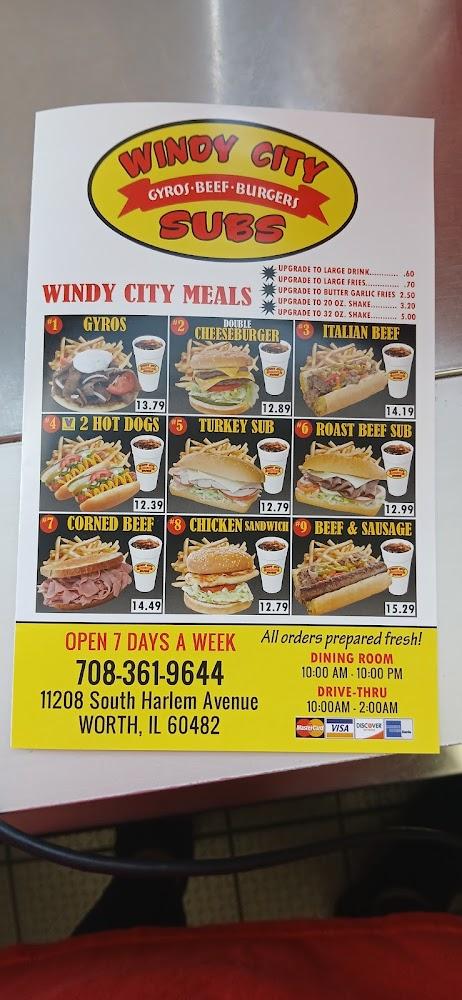 Windy City Subs Menu image 3
